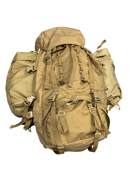 80L Backpacking Backpack, Tan, for Long Range Trips - Display model/Clearance