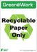 ZING PAPER ONLY RECYCLE ECO LABEL 7X5, 5 pk