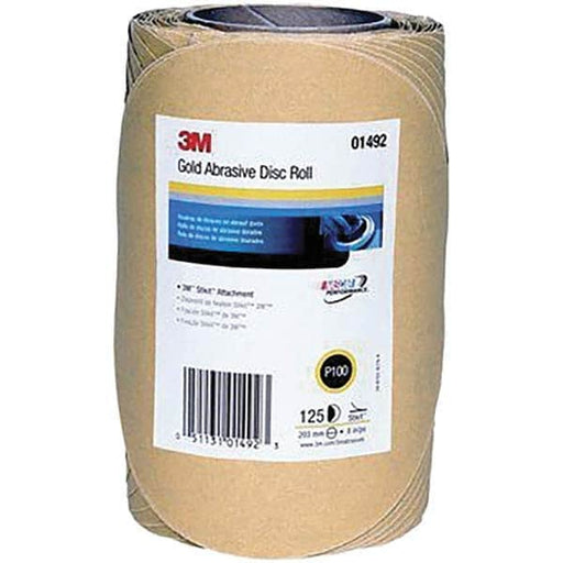 PSA Disc: 8" Disc Dia, 100 Grit, Aluminum Oxide