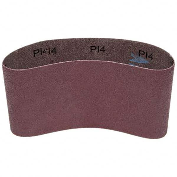 Abrasive Belt: 3-1/2" Wide, 15-1/2" Long, 80 Grit, Aluminum Oxide