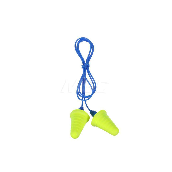 Earplug: 30dB, Foam, Cone, Push-In Stem, Corded