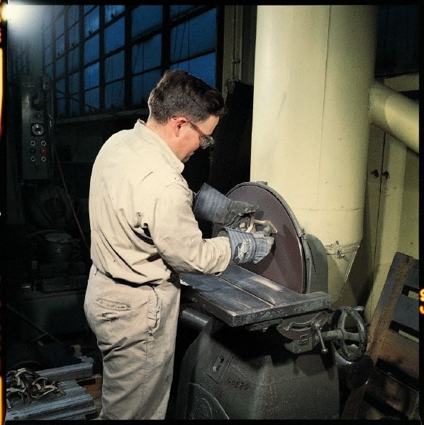 PSA Disc: 8" Disc Dia, 80 Grit, Aluminum Oxide