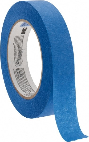 Masking Tape: 1" Wide, 60 yd Long, 5.7 mil Thick, Blue