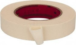Masking Tape: 1" Wide, 60 yd Long, 6 mil Thick, Tan