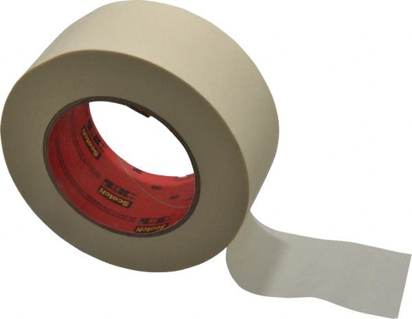 Masking Tape: 2" Wide, 60 yd Long, 6 mil Thick, Tan