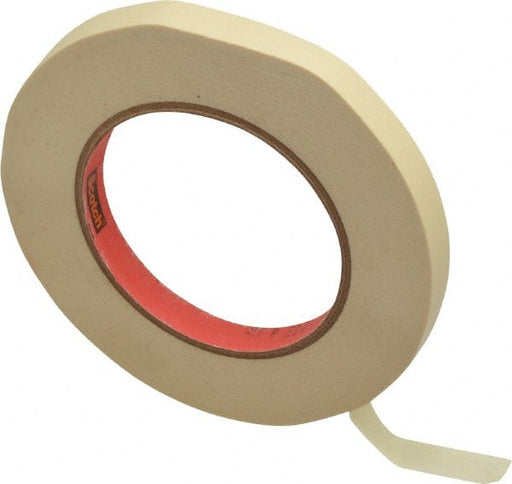 Masking Tape: 12 mm Wide, 60 yd Long, 5.8 mil Thick, Tan