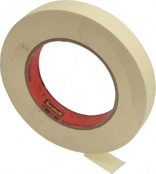 Masking Tape: 18 mm Wide, 60 yd Long, 5.8 mil Thick, Tan
