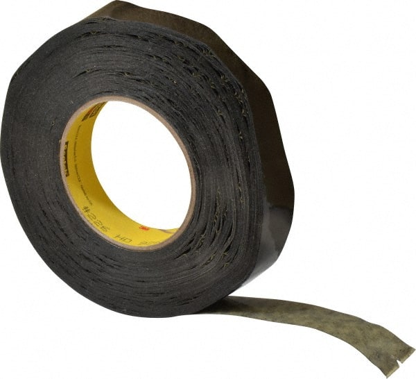 Masking Tape: 1" Wide, 60 yd Long, 10.6 mil Thick, Black