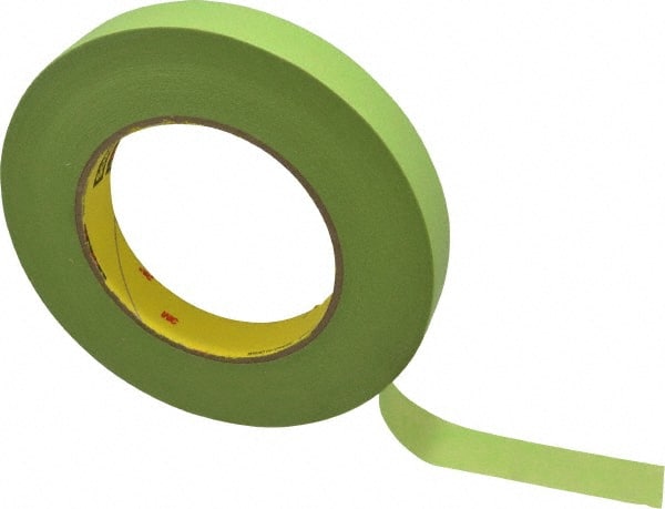 Masking Tape: 18 mm Wide, 60 yd Long, 6.7 mil Thick, Green