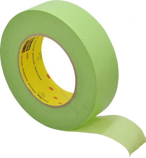 Masking Tape: 36 mm Wide, 60 yd Long, 6.7 mil Thick, Green