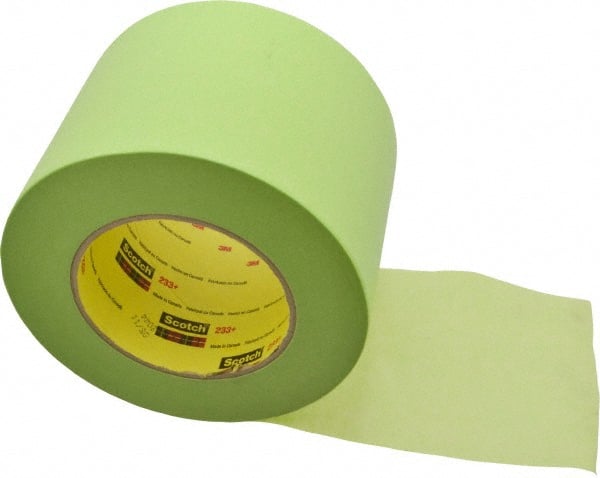Masking Tape: 4" Wide, 60 yd Long, 6.7 mil Thick, Green