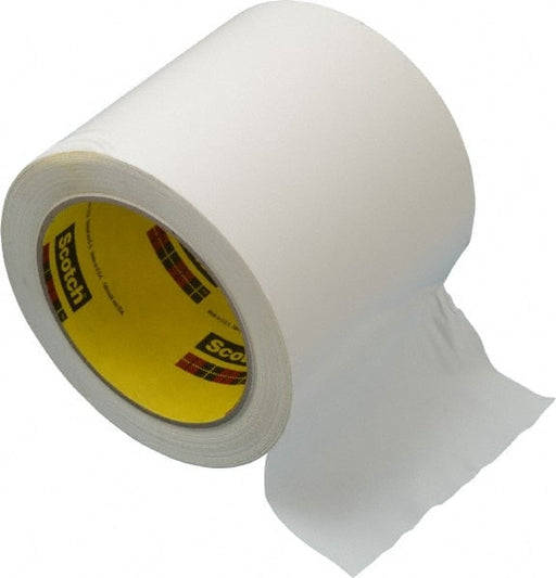 Floor & Aisle Marking Tape: 4" Wide, 108' Long, 5.2 mil Thick, Vinyl
