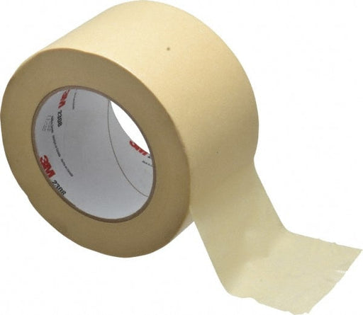 Masking Tape: 3" Wide, 60 yd Long, 5.3 mil Thick, Tan
