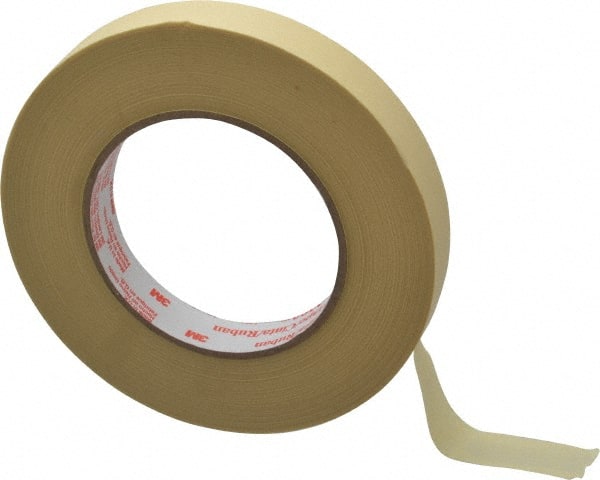Masking Tape: 18 mm Wide, 60 yd Long, 7.2 mil Thick, Tan