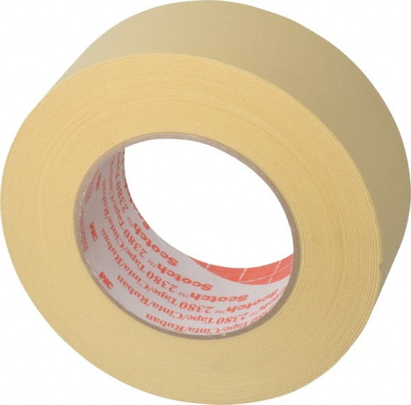 Masking Tape: 2" Wide, 60 yd Long, 7.2 mil Thick, Tan