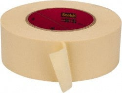 Masking Tape: 2" Wide, 60 yd Long, 7.6 mil Thick, Tan