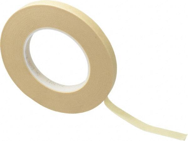 Masking Tape: 12 mm Wide, 60 yd Long, 7.9 mil Thick, Tan