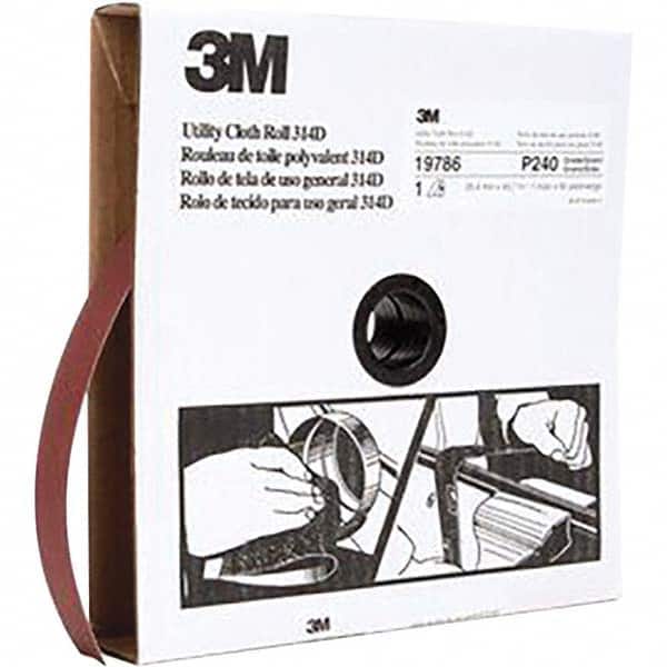 1" x 50 Yd 240 Grit Aluminum Oxide Shop Roll