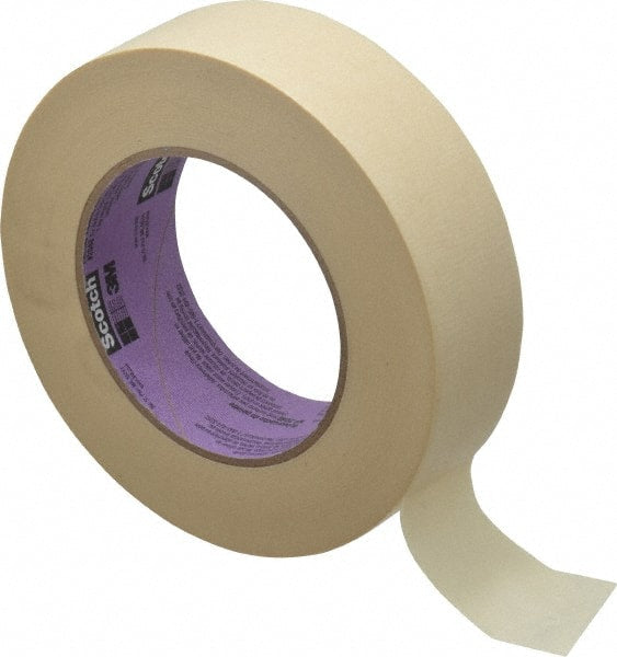 Masking Tape: 38 mm Wide, 60 yd Long, 5.5 mil Thick, Tan