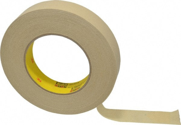 Masking Tape: 1" Wide, 60 yd Long, 7.6 mil Thick, Tan