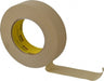 Masking Tape: 38 mm Wide, 60 yd Long, 7.6 mil Thick, Tan