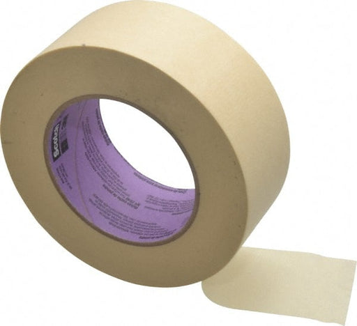 Masking Tape: 2" Wide, 60 yd Long, 5.5 mil Thick, Tan
