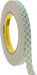 Natural Double-Sided Paper Tape: 1/2" Wide, 36 yd Long, 5 mil Thick, Rubber Adhesive