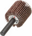 Mounted Flap Wheel: 1" Dia, 1" Face Width, 80 Grit, Aluminum Oxide