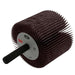 Mounted Flap Wheel: 1-1/2" Dia, 1" Face Width, 80 Grit, Aluminum Oxide