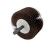 Mounted Flap Wheel: 2" Dia, 1" Face Width, 120 Grit, Aluminum Oxide