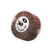 Mounted Flap Wheel: 2" Dia, 1" Face Width, 120 Grit, Aluminum Oxide
