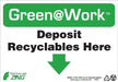 ZING Deposit Recyclabes Here 10'x7'