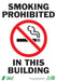 ZING Smoking Prohibited, 10x7, Aluminum