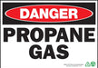 ZING Danger Propane Gas, 10x14, Plastic