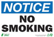 ZING Notice No Smoking, 10x14, Adhesive