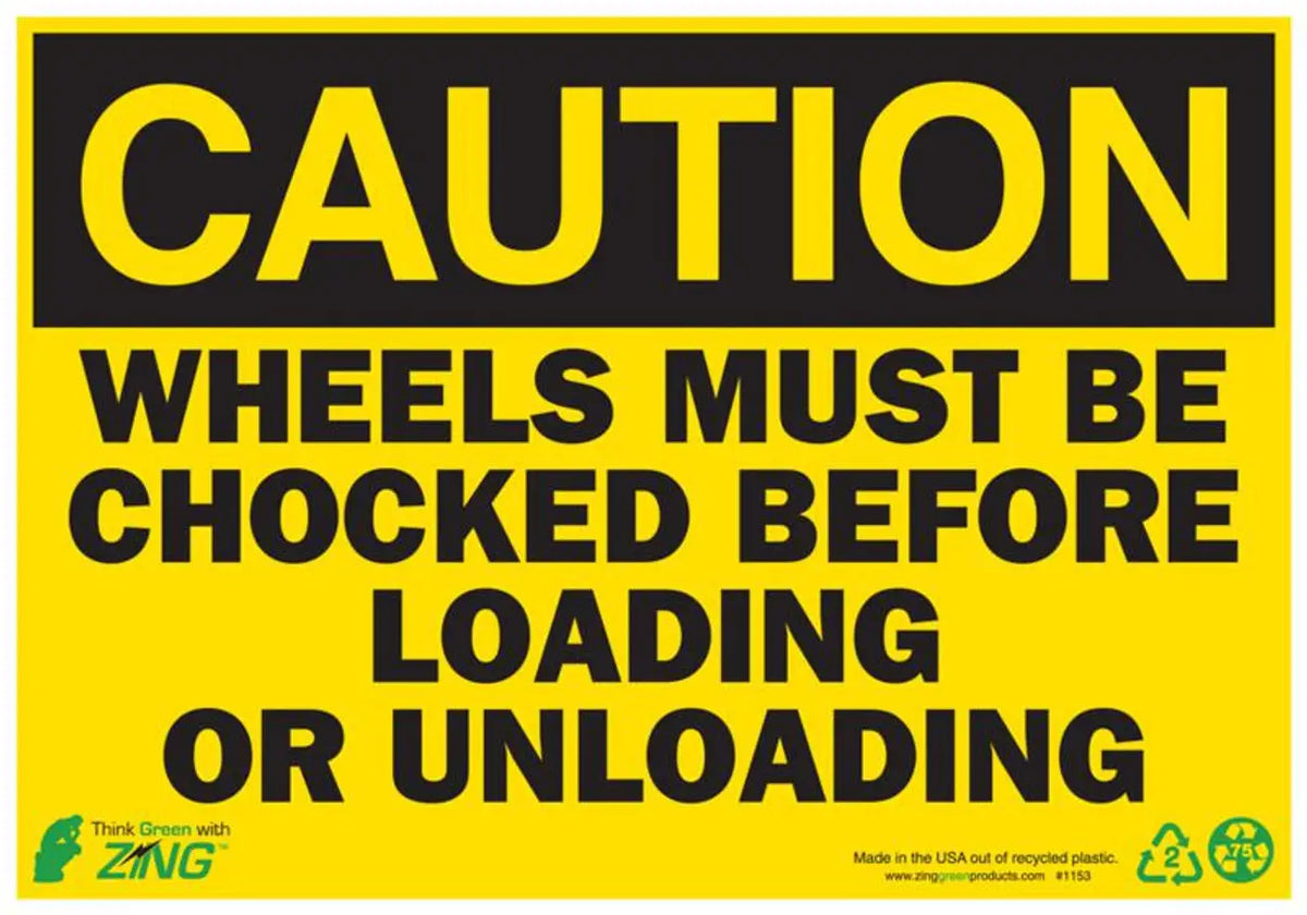 ZING Caution Chock Wheels, 10x14, PL — Pelican Supply