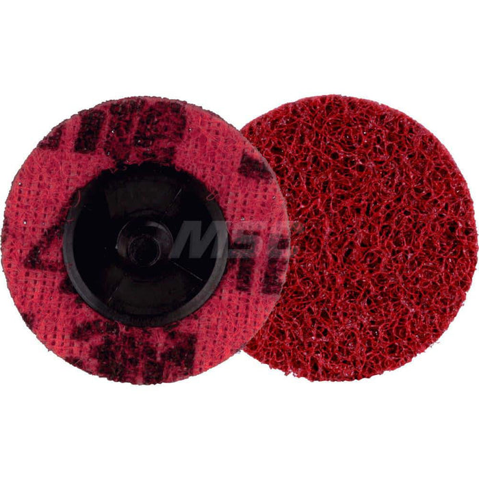 Quick-Change Disc: Roloc TR, 2" Dia, Ceramic, Non-Woven