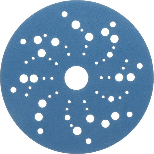 Hook & Loop Disc: 5" Dia, 320 Grit, Coated, Ceramic Aluminum Oxide