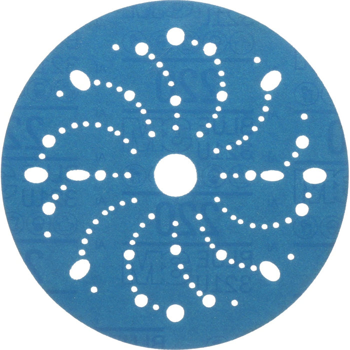 Hook & Loop Disc: 6" Dia, 220 Grit, Coated, Ceramic Aluminum Oxide