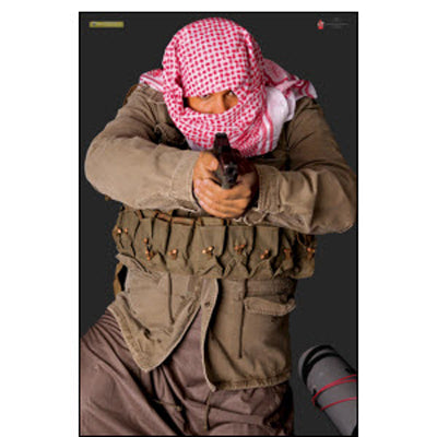 Action Target Man Pointing a Pistol Terrorist Photo Target