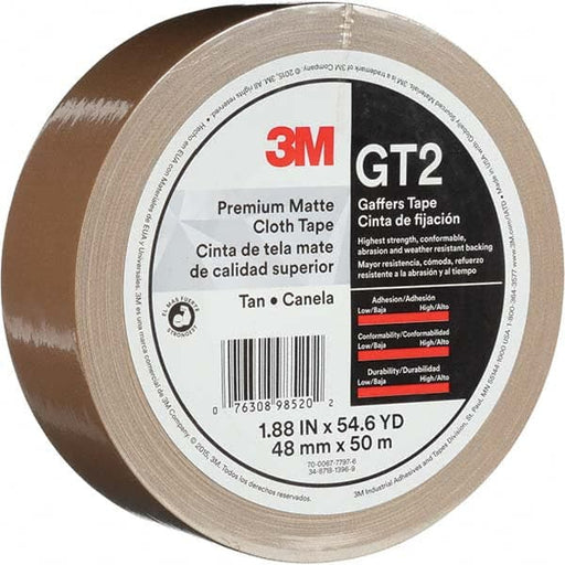 Gaffers Tape: 48 mm Wide, 50 m Long, Tan