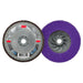 Flap Disc: 4-1/2" Dia, 5/8-11 Hole, 80 Grit, Ceramic, Type 27