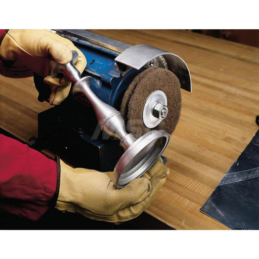 Hook & Loop Disc: 8" Disc Dia, Non-Woven, Aluminum Oxide