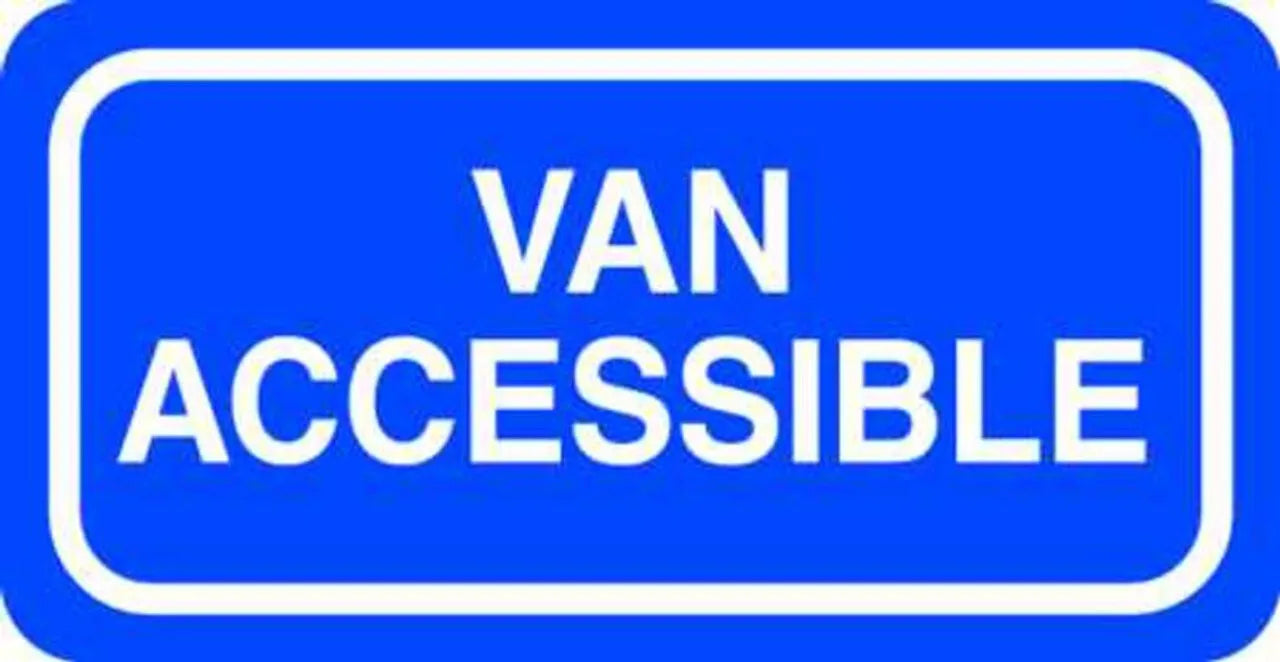 ZING Van Accessible Handicap,  HIP, 12x6