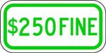 ZING Handicap Parking Green $250 12x6 Alum