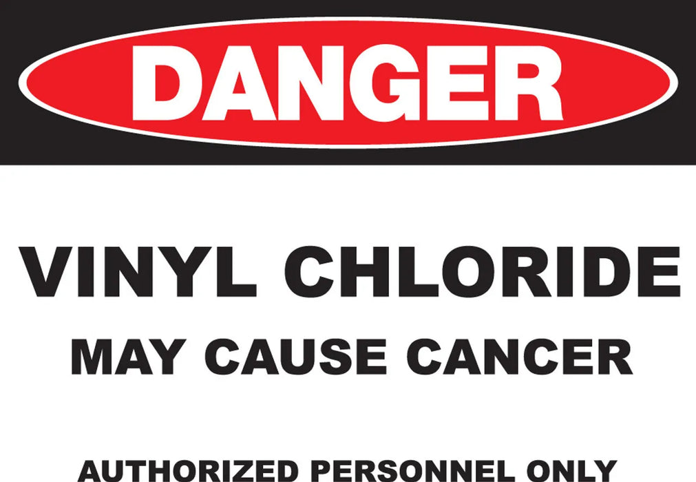 ZING DANGER, 10x14", Vinyl Chloride, Plastic