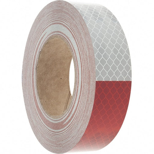 1-1/2" Wide, Red/White Reflective OSHA Conspicuity Tape