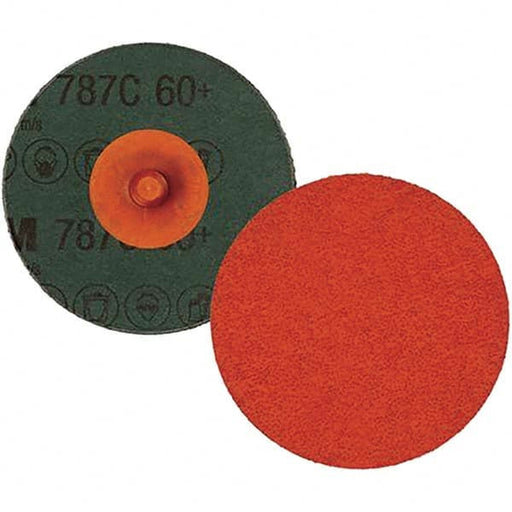 Quick-Change Disc: 2" Dia, 60 Grit, Ceramic