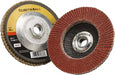 Flap Disc: 5/8-11 Hole, 40 Grit, Ceramic, Type 27