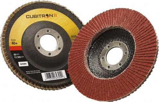 Flap Disc: 7/8" Hole, 40 Grit, Ceramic, Type 29